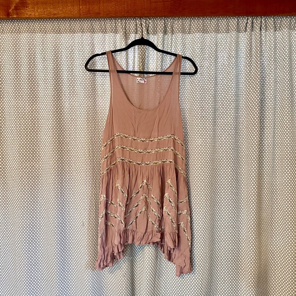 Intimately Free People Voile & Lace Trapeze Slip Dress - Picture 3 of 7